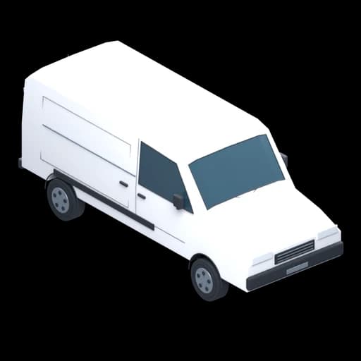 Panel Van (White) — 3D model